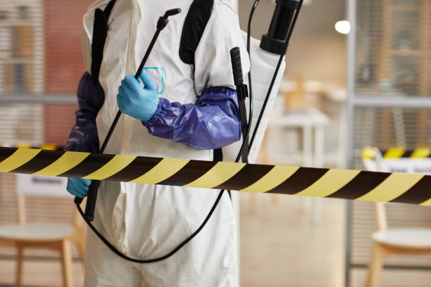 Professional Biohazard Cleanup technician working in Cotuit, MA